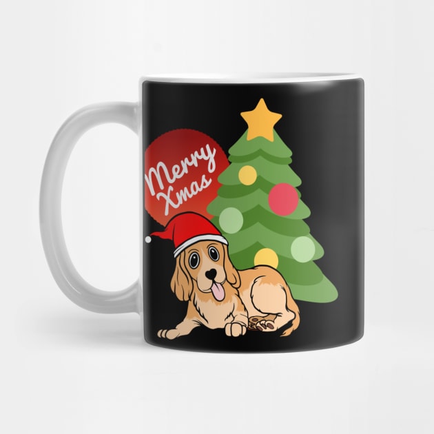 Christmas Dog Merry Xmas T-Shirt by hubcon